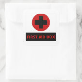 救急箱の四角シール スクエアシール (バッグ)