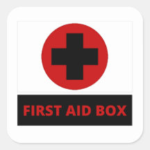 救急箱の四角シール