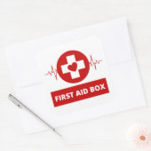 救急箱の四角シール スクエアシール (封筒)