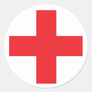 救急箱サイン ラウンドシール