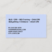 救急訓練士 コーリングカード (裏面)