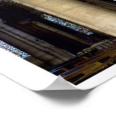 救急車での柱と天井のビュー ポスター (角)