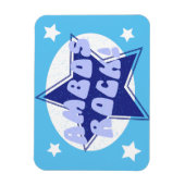 救急車のアンボスロックおもしろいブルー マグネット (縦)