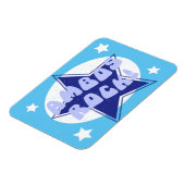 救急車のアンボスロックおもしろいブルー マグネット (左側)