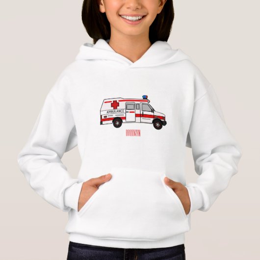 救急車のイラストレーション (正面)