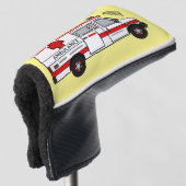 救急車のイラストレーション ゴルフヘッドカバー (3/4 正面)