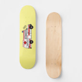 救急車のイラストレーション スケートボード (正面)