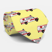 救急車のイラストレーション ネクタイ (ロール)