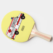 救急車のイラストレーション 卓球ラケット (横)