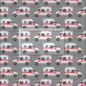 救急車の医療組織。病院用車 ファブリック (タイル)