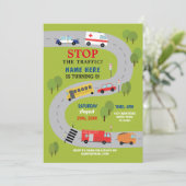 救急車の警察を運転する交通道は車をトラックで運びます 招待状 (スタンド正面)