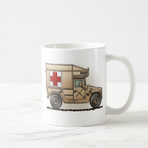 救急車の軍のハンマーの医者 コーヒーマグカップ