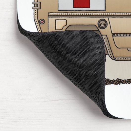 救急車の軍のハンマーの医者 マウスパッド (コーナー)