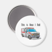 救急車の転が使い マグネット (正面/裏面)