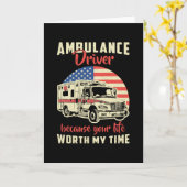 救急車の運転は救命救急の仕事だから カード (黄色い花)