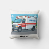 救急車の運転手のためのオーダーメイドギフト クッション (正面)