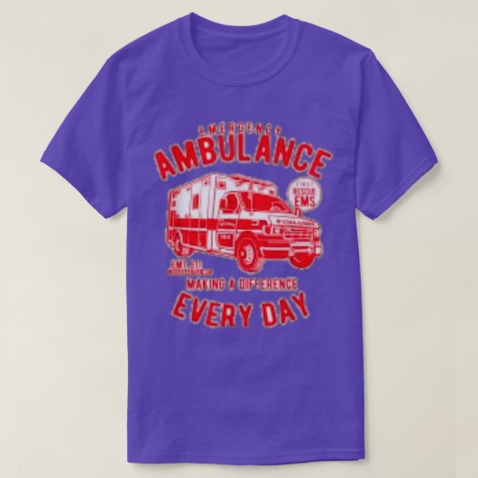 救急車の運転手 Tシャツ (デザイン正面)