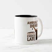 救急車の運転者のギフト(おもしろいな) ツートーンマグカップ (正面右)