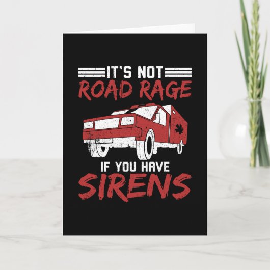 救急車サイレン カード (正面)