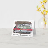 救急車ノートカード カード (黄色い花)