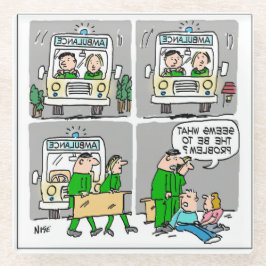 救急車又は救急医療隊員 ガラスコースター