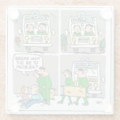 救急車又は救急医療隊員 ガラスコースター (裏面)