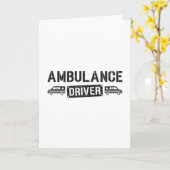 救急車救急医療隊員緊急おもしろい贈与 カード (黄色い花)