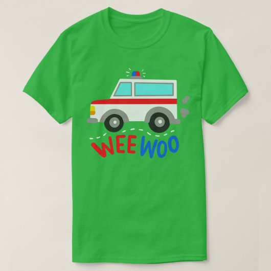 救急車救急医療隊員EMS EMT Tシャツ (デザイン正面)