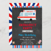 救急車緊急搬送のご案内 招待状 (正面/裏面)