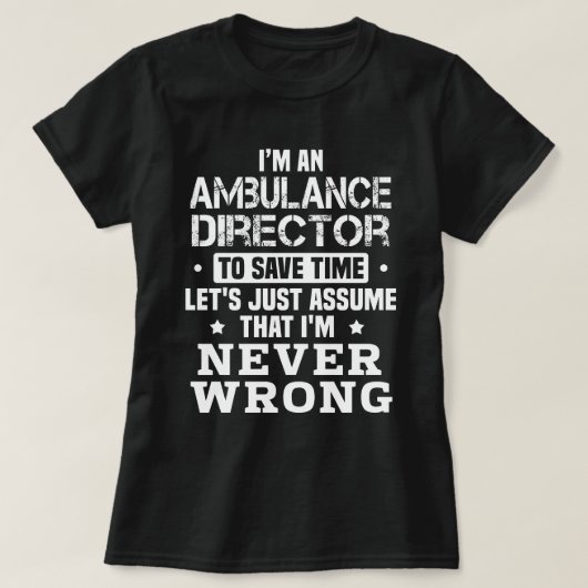 救急車長 Tシャツ (デザイン正面)