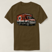 救急車4 Tシャツ (デザイン正面)