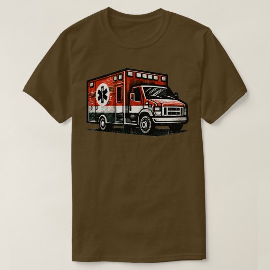 救急車4 Tシャツ (デザイン正面)