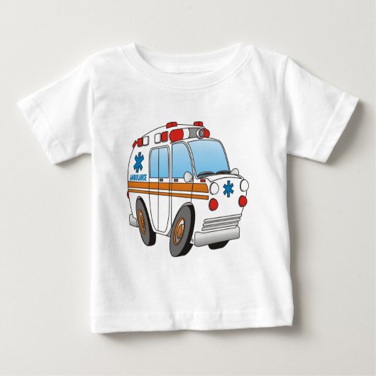 救急車 ベビーTシャツ (正面)