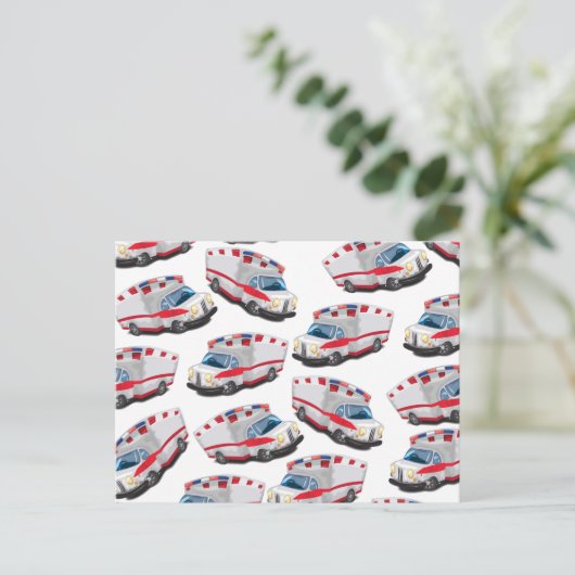 救急車 ポストカード (スタンド正面)