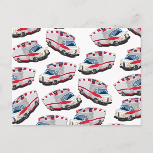 救急車 ポストカード (正面)