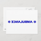 救急車 ポストカード (正面/裏面)