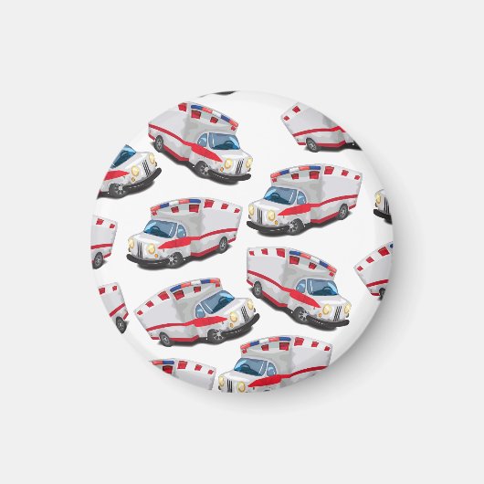 救急車 マグネット (正面)