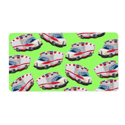 救急車 ラベル (正面)