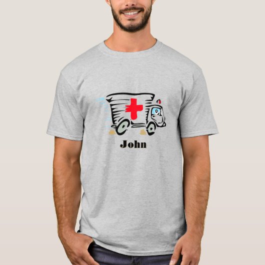 救急車・救急救命士・医療 Tシャツ (正面)