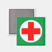 救急車 – 救急救済車，  マグネット (正面/裏面)