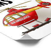 救急車EMS車ポスター ポスター (角)