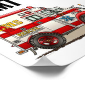 救急車EMT車ポスター ポスター (角)