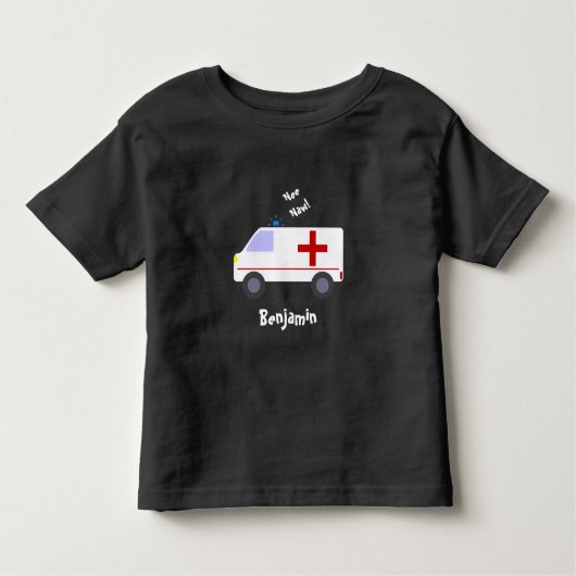 救急車Tシャツ トドラーTシャツ (正面)