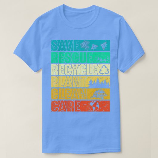 救救助プラ気にンキガメリサイクル Tシャツ (デザイン正面)