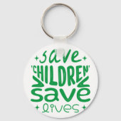 救救子がメッセージカード キーホルダー (正面)