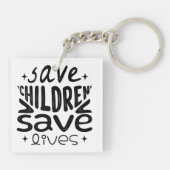 救救子がメッセージカード キーホルダー (裏面)