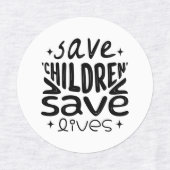 救救生命 ラベル (デザイン2)