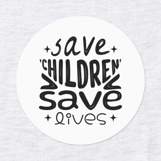 救救生命 ラベル (デザイン2)