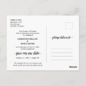 救新日結婚、黒 ポストカード (裏面)