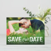 救日のス結婚ト動揺してフォトカード 招待状 (スタンド正面)